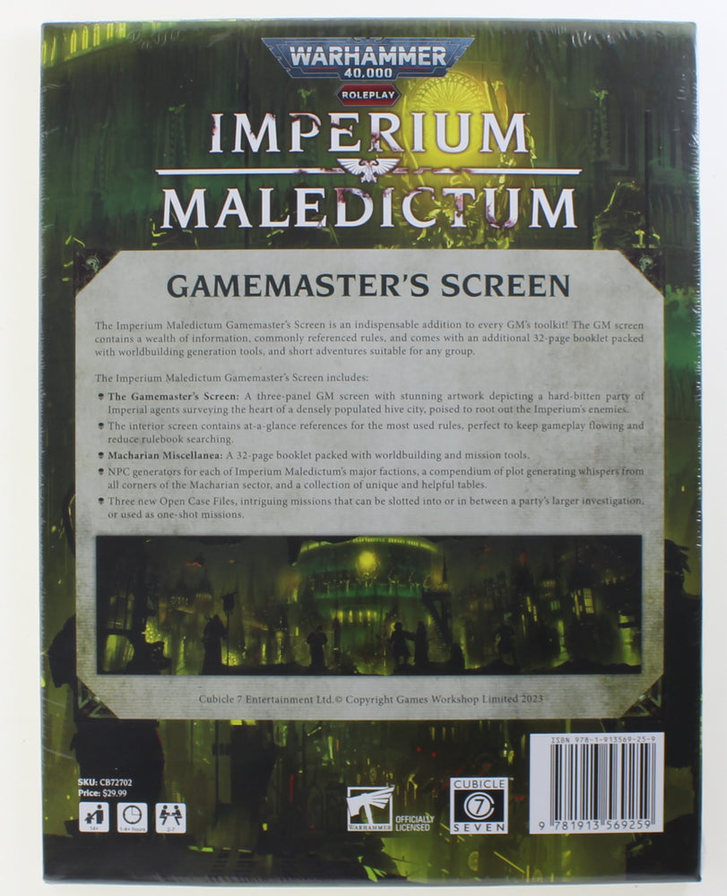 Warhammer 40k RPG - Imperium Maledictum: GM screen