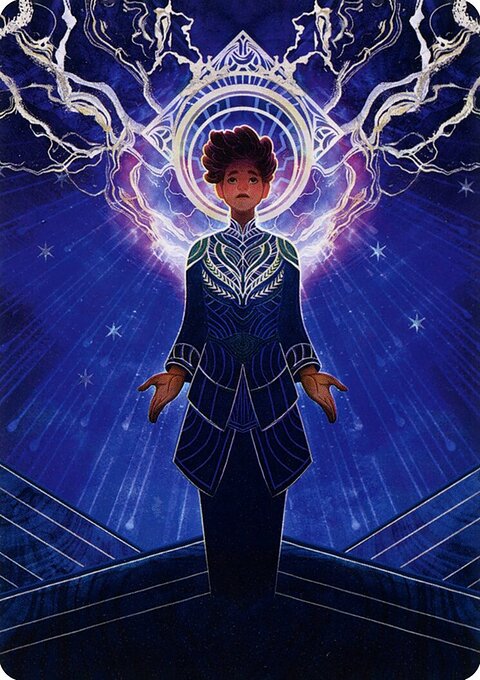 Brainstorm Art Card (Gold-Stamped Signature) [Strixhaven: School of Mages Art Series]