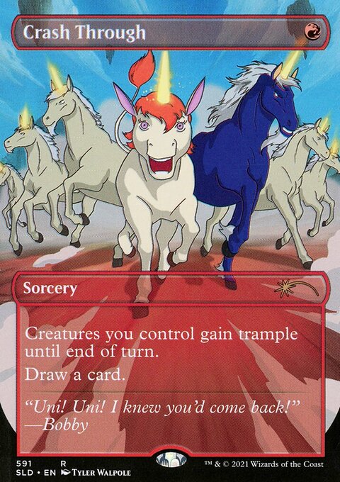 Crash Through (Borderless) [Secret Lair Drop Promos]
