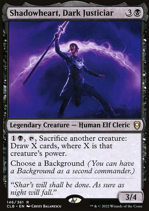 Shadowheart, Dark Justiciar [Commander Legends: Battle for Baldur's Gate]