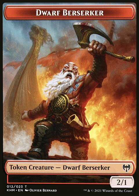 Dwarf Berserker Token [Kaldheim Tokens]