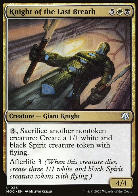Knight of the Last Breath [March of the Machine Commander]