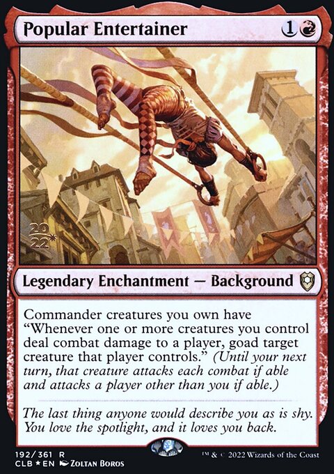 Popular Entertainer [Commander Legends: Battle for Baldur's Gate Prerelease Promos]