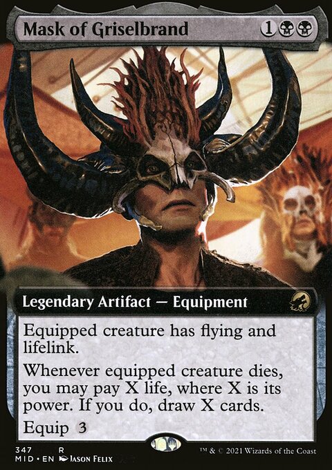 Mask of Griselbrand (Extended Art) [Innistrad: Midnight Hunt]
