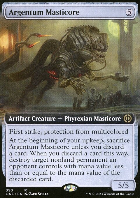 Argentum Masticore (Extended Art) [Phyrexia: All Will Be One]