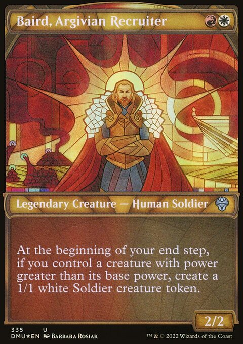 Baird, Argivian Recruiter (Showcase Textured) [Dominaria United]