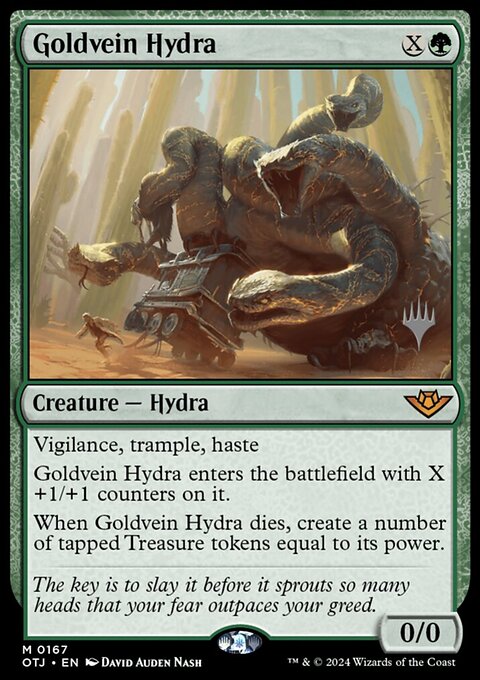 Goldvein Hydra (Promo Pack) [Outlaws of Thunder Junction Promos]