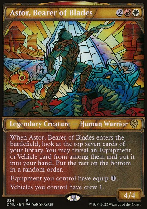 Astor, Bearer of Blades (Showcase Textured) [Dominaria United]