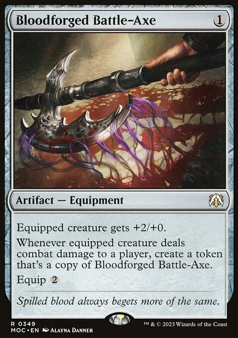 Bloodforged Battle-Axe [March of the Machine Commander]