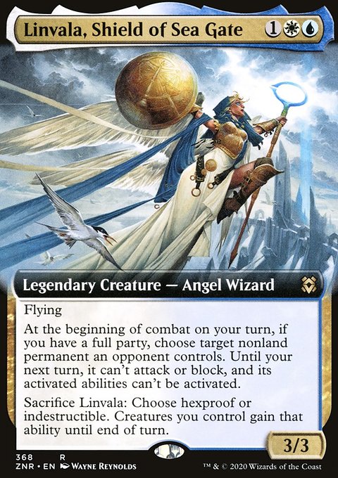 Linvala, Shield of Sea Gate (Extended Art) [Zendikar Rising]