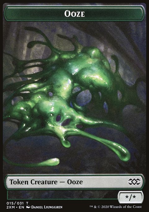 Ooze // Wurm (029) Double-Sided Token [Double Masters Tokens]
