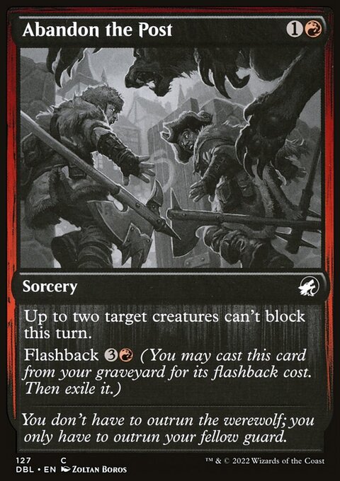 Abandon the Post [Innistrad: Double Feature]