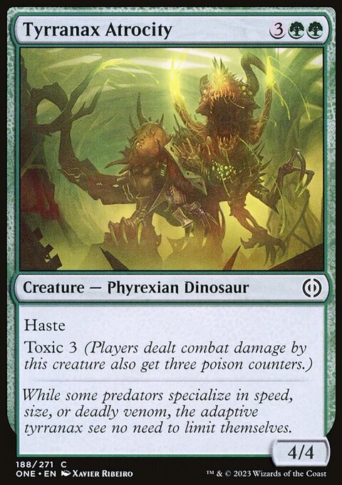 Tyrranax Atrocity [Phyrexia: All Will Be One]