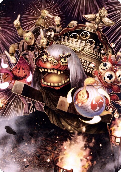 March of Reckless Joy Art Card [Kamigawa: Neon Dynasty Art Series]