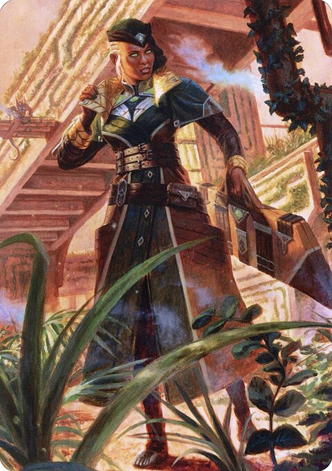 Vivien on the Hunt Art Card (Gold-Stamped Signature) [Streets of New Capenna Art Series]