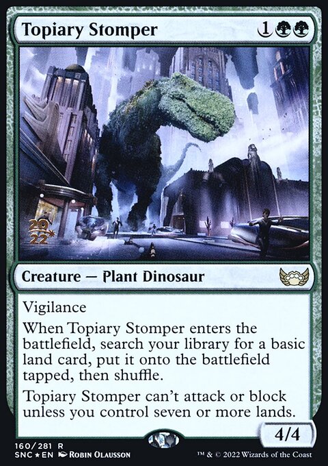 Topiary Stomper [Streets of New Capenna Prerelease Promos]