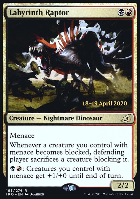 Labyrinth Raptor [Ikoria: Lair of Behemoths Prerelease Promos]