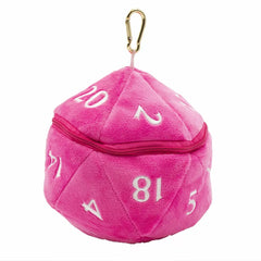 Dungeons & Dragons D20 PLUSH DICE BAG - HOT PINK