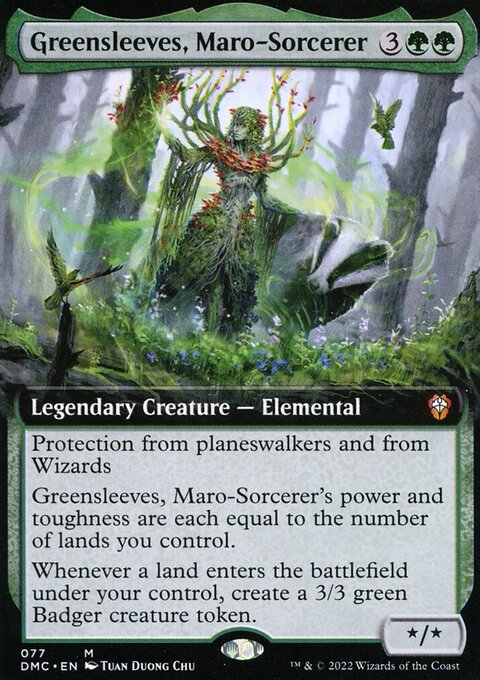 Greensleeves, Maro-Sorcerer (Extended Art) [Dominaria United Commander]