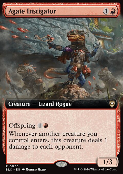 Agate Instigator (Extended Art) [Bloomburrow Commander]