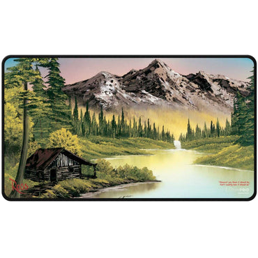 Ultra Pro: Bob Ross Mountain Retreat Black Stitched Playmat