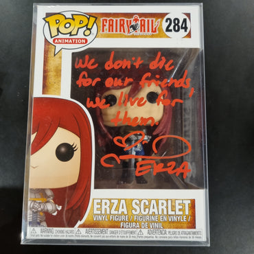 Erza Scarlet #284 Fairytail Pop! Vinyl - Signed by Voice Actor