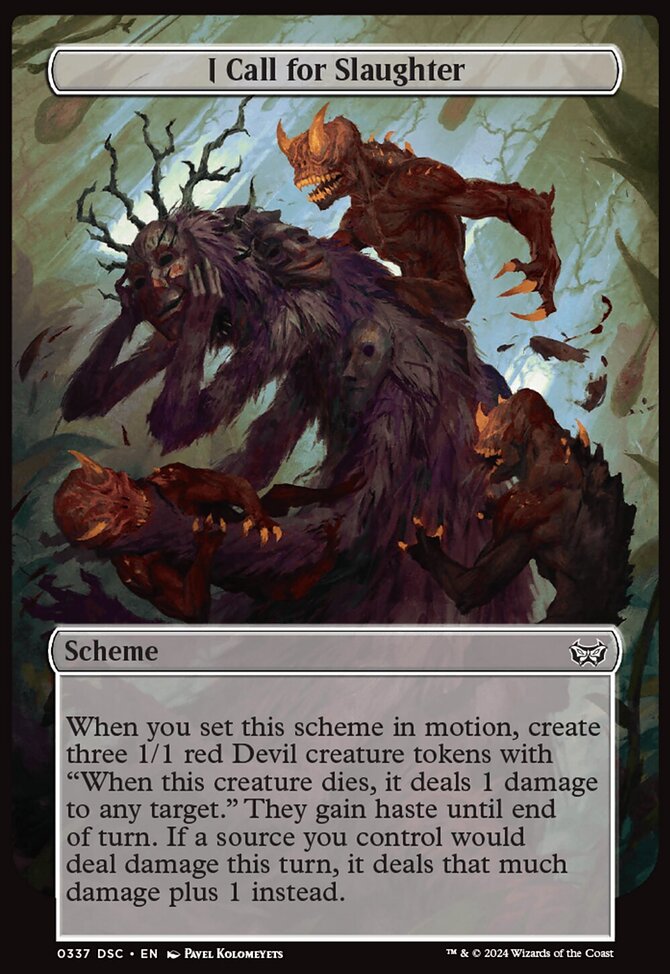 I Call for Slaughter (Full Art) [Duskmourn: Archenemy]