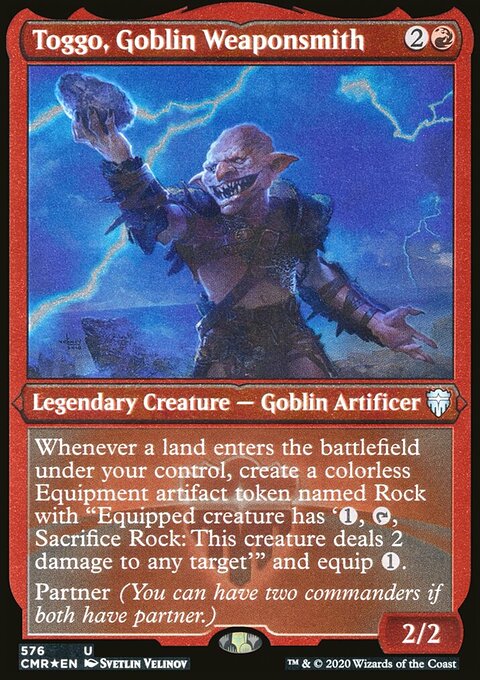 Toggo, Goblin Weaponsmith (Etched) [Commander Legends]