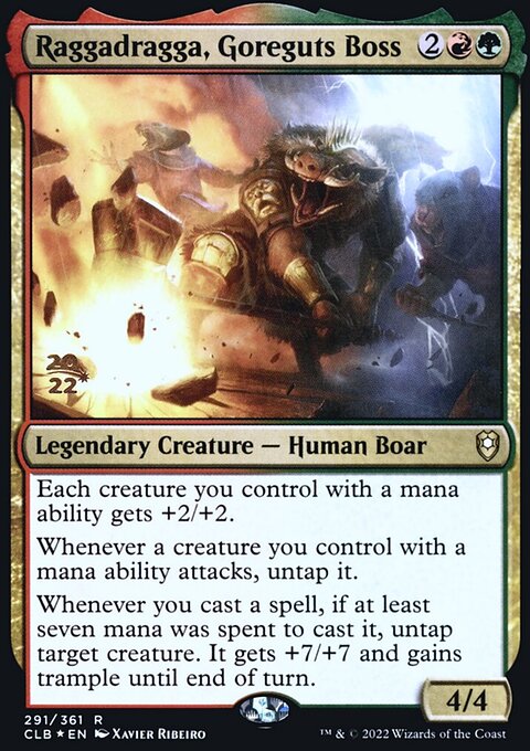Raggadragga, Goreguts Boss [Commander Legends: Battle for Baldur's Gate Prerelease Promos]