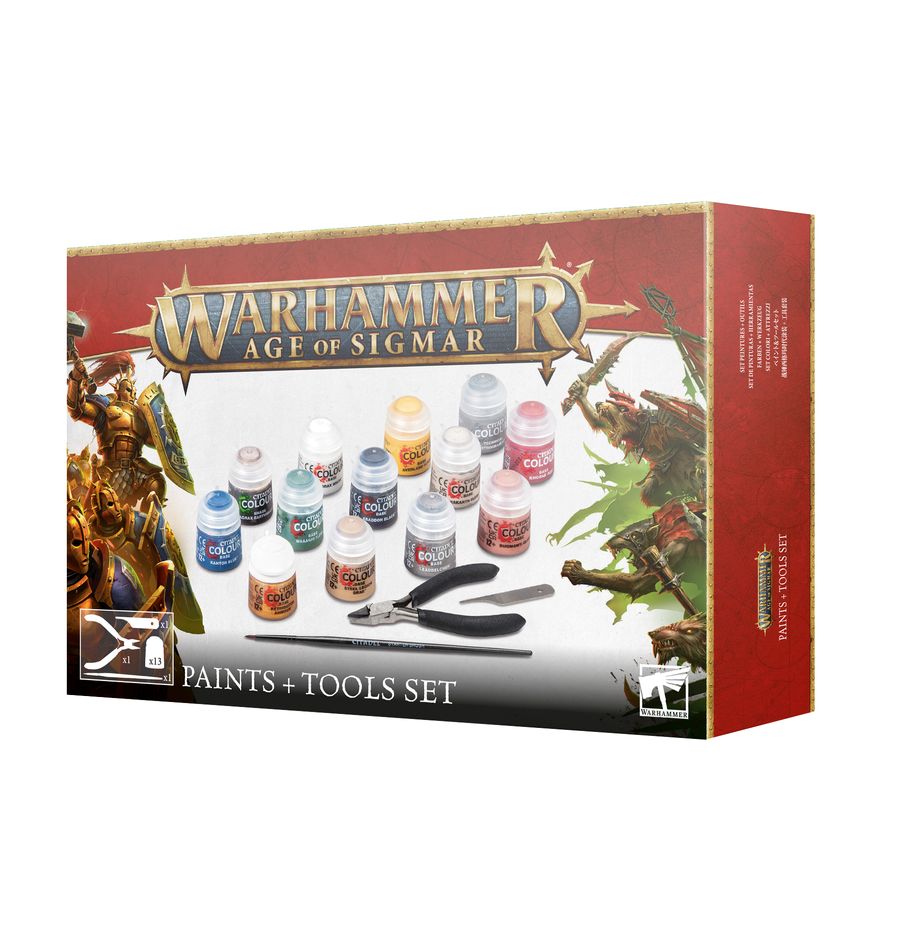 Warhammer Age of Sigmar: Paints and Tools Set