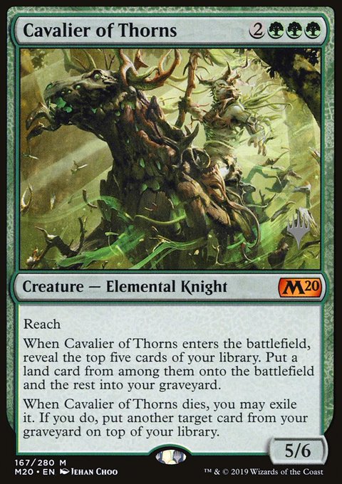Cavalier of Thorns (Promo Pack) [Core Set 2020 Promos]