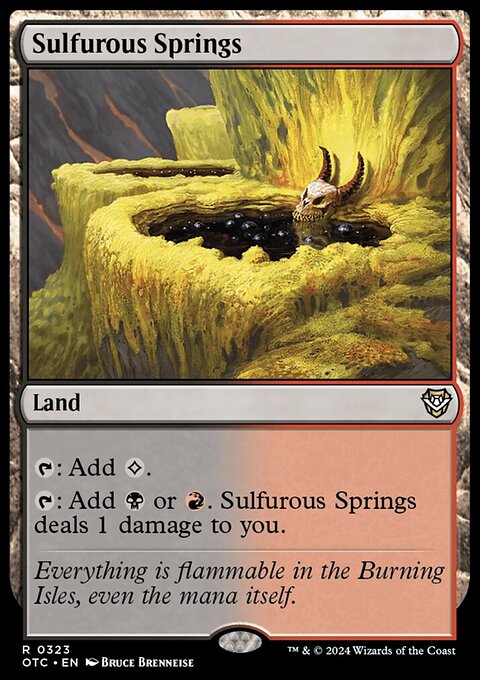 Sulfurous Springs [Outlaws of Thunder Junction Commander]