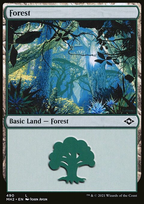 Forest (490) (Foil Etched) [Modern Horizons 2]