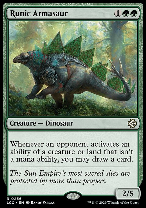 Runic Armasaur [The Lost Caverns of Ixalan Commander]