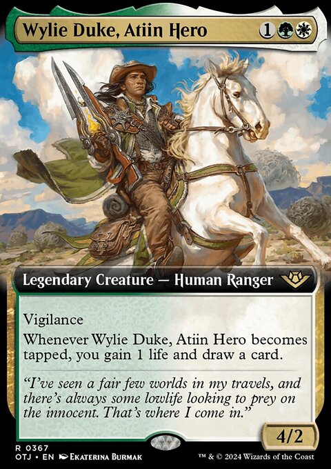 Wylie Duke, Atiin Hero (Extended Art) [Outlaws of Thunder Junction]