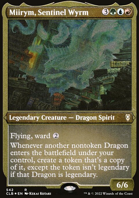 Miirym, Sentinel Wyrm (Foil Etched) [Commander Legends: Battle for Baldur's Gate]