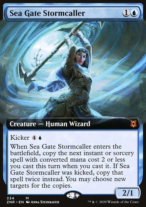 Sea Gate Stormcaller (Extended Art) [Zendikar Rising]