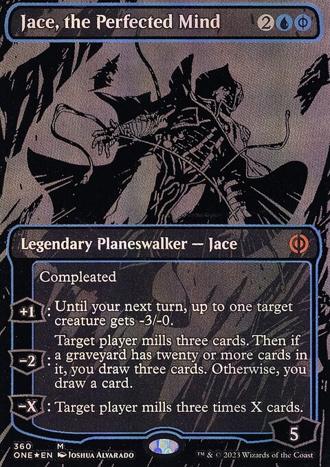 Jace, the Perfected Mind (Oil Slick Raised Foil) [Phyrexia: All Will Be One]
