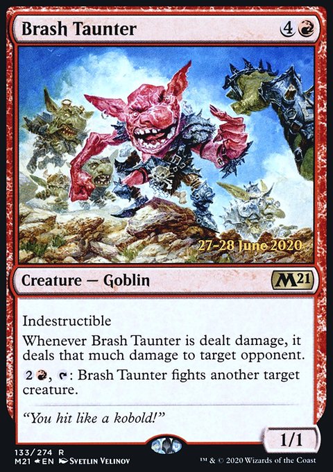 Brash Taunter [Core Set 2021 Prerelease Promos]