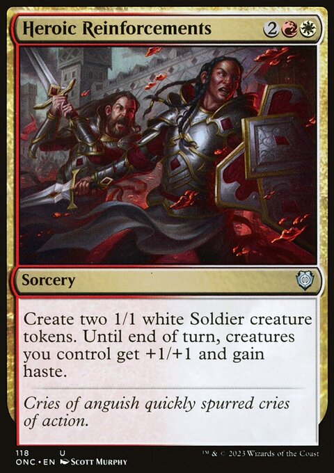 Heroic Reinforcements [Phyrexia: All Will Be One Commander]