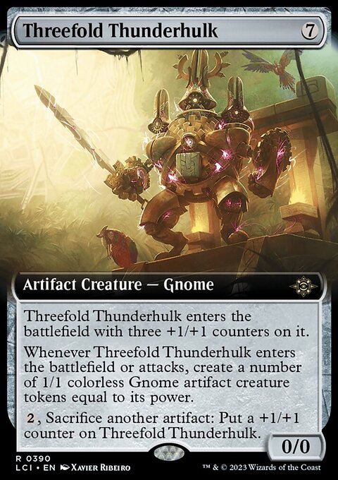 Threefold Thunderhulk (Extended Art) [The Lost Caverns of Ixalan]