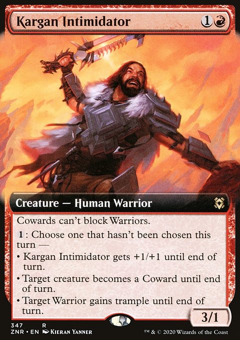 Kargan Intimidator (Extended Art) [Zendikar Rising]