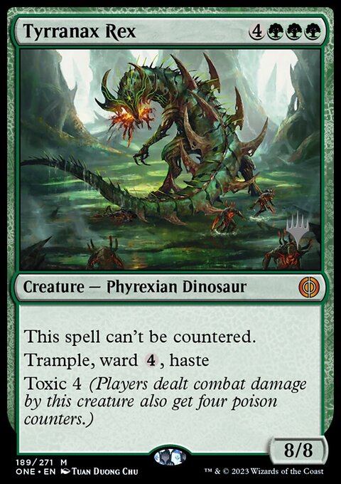 Tyrranax Rex [Phyrexia: All Will Be One Prerelease Promos]