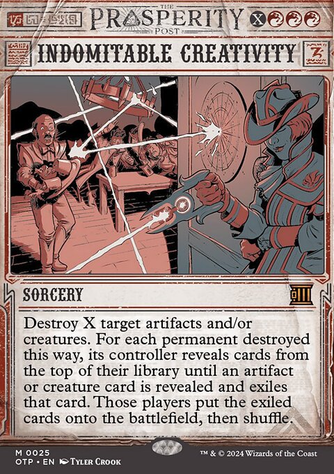 Indomitable Creativity [Outlaws of Thunder Junction: Breaking News]