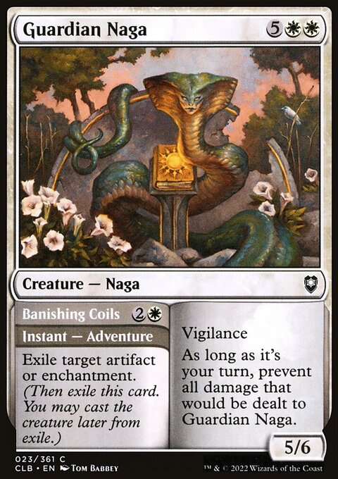 Guardian Naga // Banishing Coils [Commander Legends: Battle for Baldur's Gate]