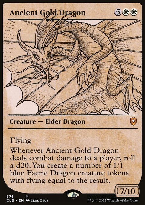 Ancient Gold Dragon (Showcase) [Commander Legends: Battle for Baldur's Gate]
