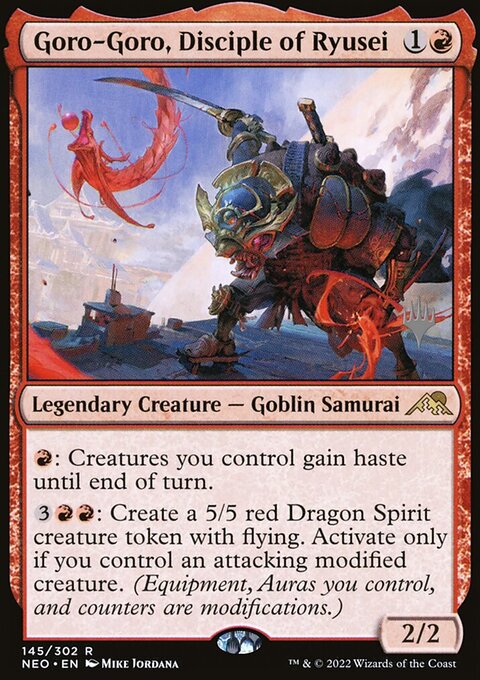 Goro-Goro, Disciple of Ryusei [Kamigawa: Neon Dynasty Prerelease Promos]
