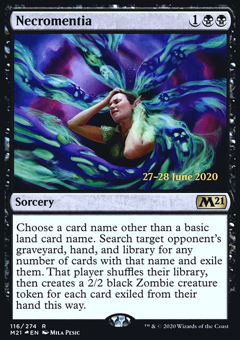 Necromentia [Core Set 2021 Prerelease Promos]