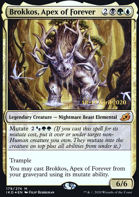 Brokkos, Apex of Forever [Ikoria: Lair of Behemoths Prerelease Promos]