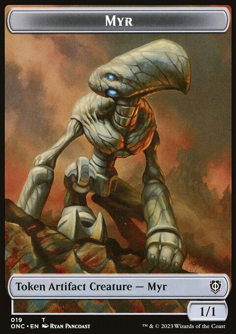 Myr // Thopter Double-Sided Token [Phyrexia: All Will Be One Commander Tokens]